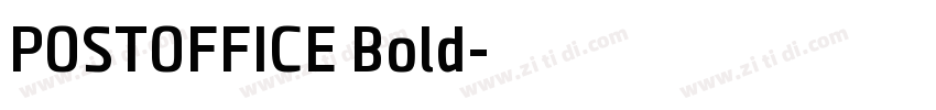 POSTOFFICE Bold字体转换